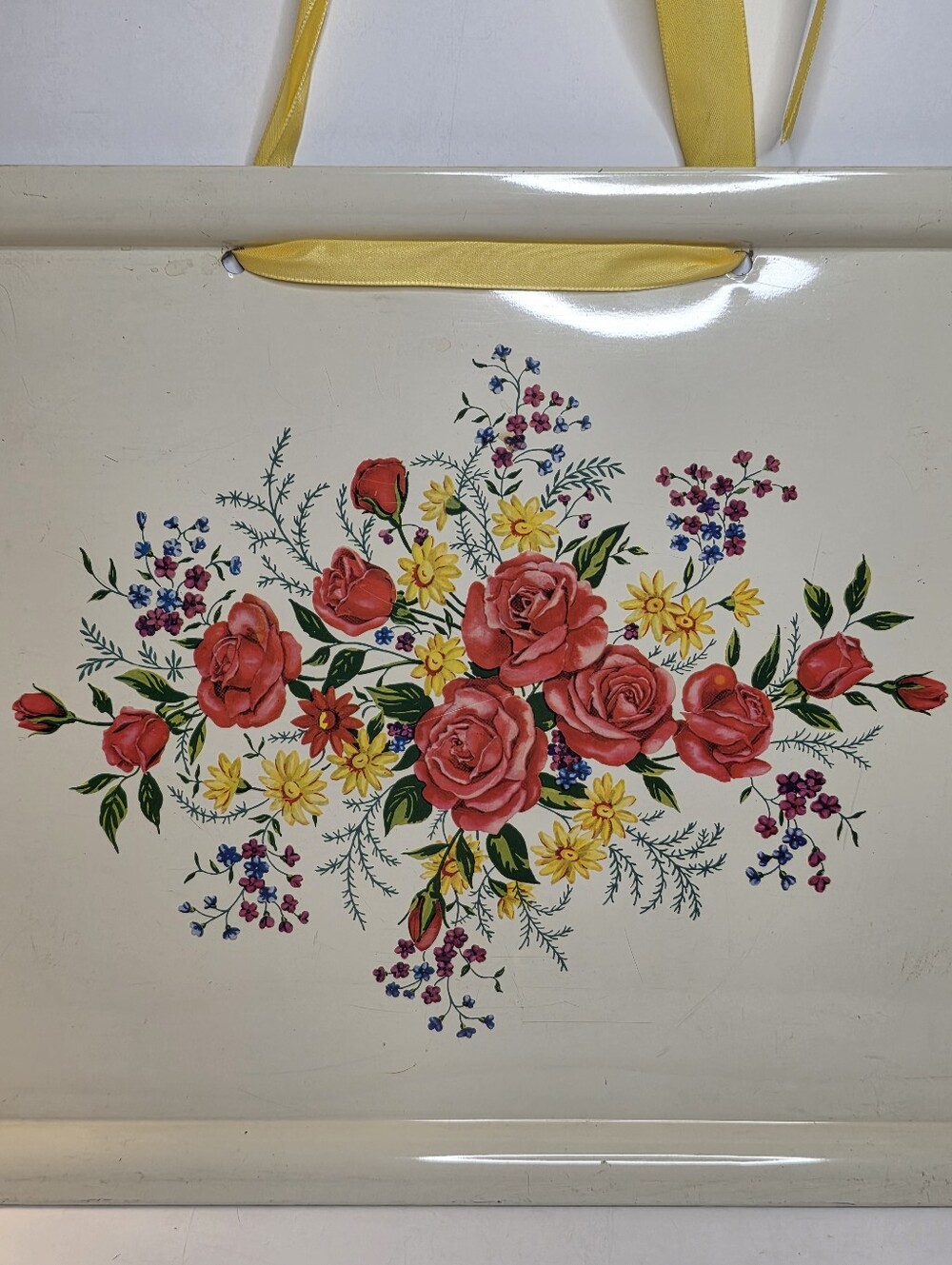 Vintage Lithographed Metal Serving Tray Wall Art Authentic Retro Home Decor - Picture 4 of 7